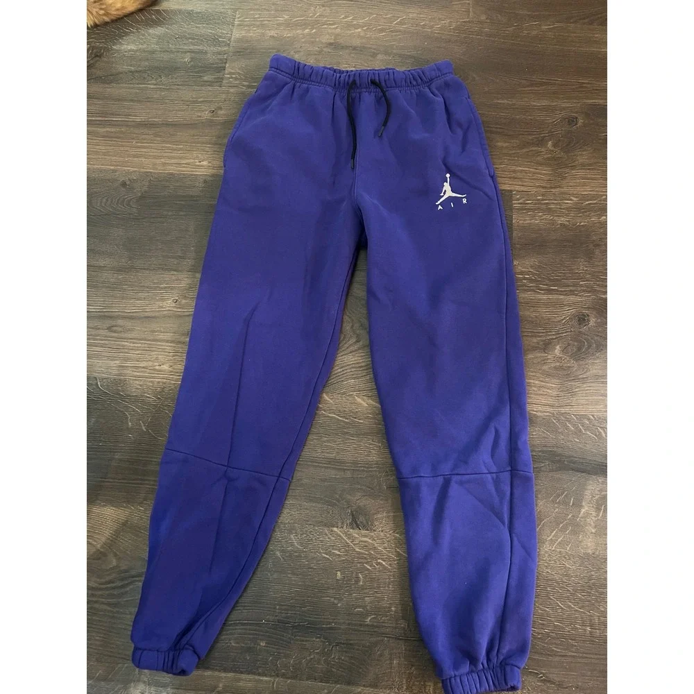 Jordan Jumpman Air Fleece Sweatpants Mens Small Purple Joggers CV2249-547